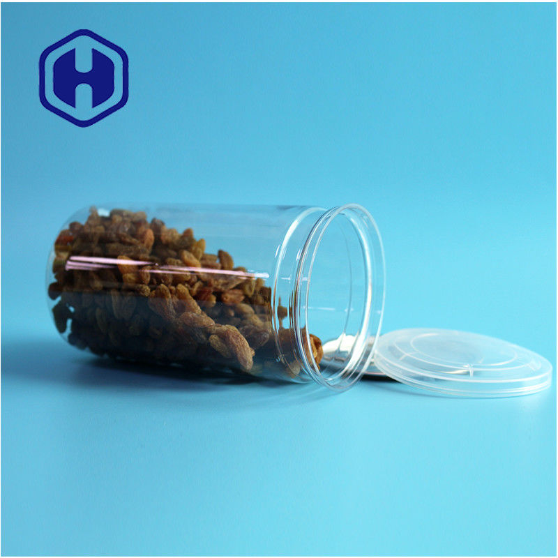 500 মিলি কাস্টমাইজড ডিজাইন স্ন্যাকস ফুড প্রোডাক্ট পুনরায় ব্যবহারযোগ্য পিইটি প্লাস্টিকের ক্যান খাদ্য প্যাকেজিংয়ের জন্য