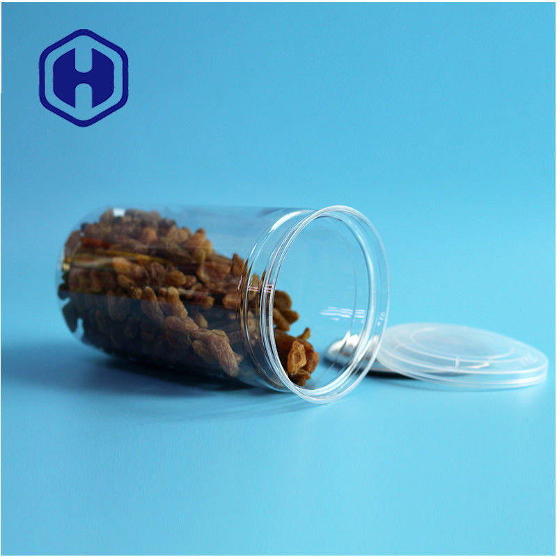 500 মিলি কাস্টমাইজড ডিজাইন স্ন্যাকস ফুড প্রোডাক্ট পুনরায় ব্যবহারযোগ্য পিইটি প্লাস্টিকের ক্যান খাদ্য প্যাকেজিংয়ের জন্য