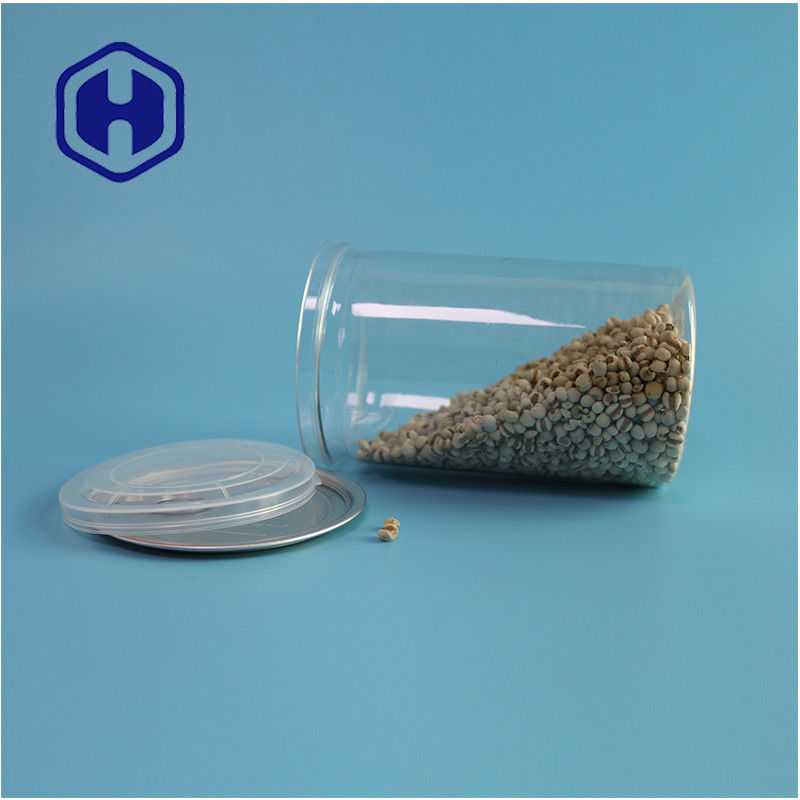 সামুদ্রিক ফল বাদাম খাদ্য নিরাপদ স্বচ্ছ পুনর্ব্যবহারযোগ্য রাউন্ড পিইটি সহজ খোলা শেষ সঙ্গে খাদ্য ক্যান