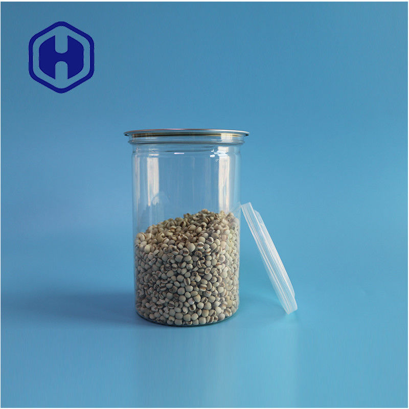 সামুদ্রিক ফল বাদাম খাদ্য নিরাপদ স্বচ্ছ পুনর্ব্যবহারযোগ্য রাউন্ড পিইটি সহজ খোলা শেষ সঙ্গে খাদ্য ক্যান