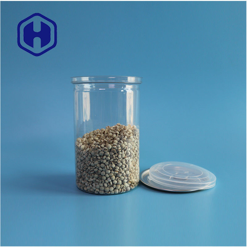 সামুদ্রিক ফল বাদাম খাদ্য নিরাপদ স্বচ্ছ পুনর্ব্যবহারযোগ্য রাউন্ড পিইটি সহজ খোলা শেষ সঙ্গে খাদ্য ক্যান