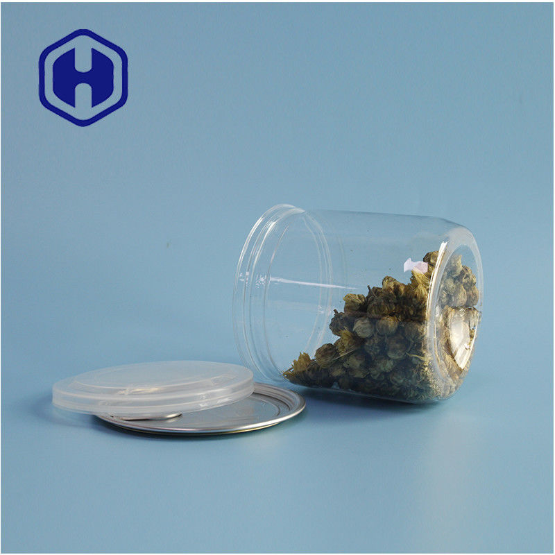 সুপারমার্কেট প্যাকেজিং বায়ুরোধী ফুটোপ্রমাণ পিইটি সহজ খোলা lids সঙ্গে প্লাস্টিক কুকি ক্যানস্টার