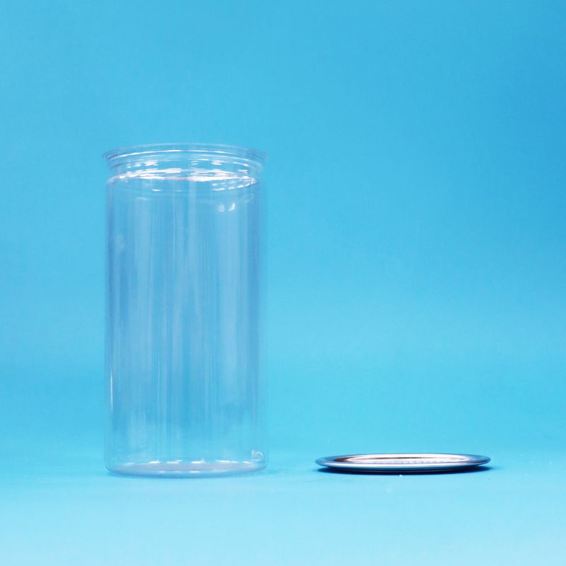 পিইটি স্বচ্ছ প্লাস্টিকের সহজ খোলা সিলিং প্যাকিং ক্যান খাদ্য মিষ্টি পানীয় পানীয় জন্য