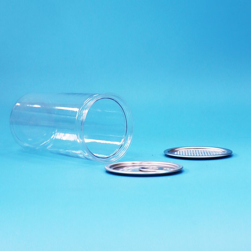 পিইটি স্বচ্ছ প্লাস্টিকের সহজ খোলা সিলিং প্যাকিং ক্যান খাদ্য মিষ্টি পানীয় পানীয় জন্য