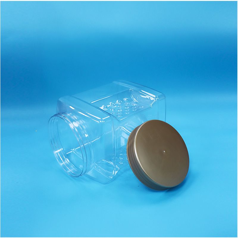 স্বচ্ছ স্ক্রু ঢাকনা গ্রিপ ফুড গ্রেড পিইটি জার, কাটা নোরি শুকনো লাল বেরি বাদামের জন্য