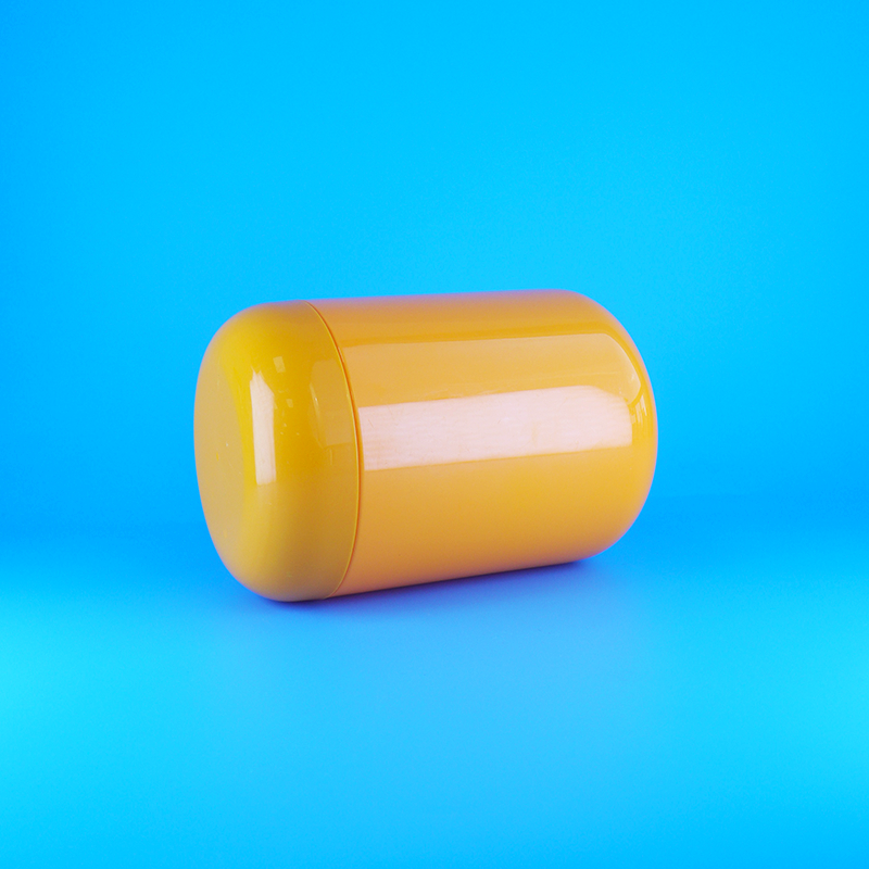 গোল আকৃতির খাদ্য গ্রেড কমলা প্লাস্টিক পিইটি স্ক্রু ফ্ল্যাট কমলা ক্যাপ কুকি ক্যান্ডি জার