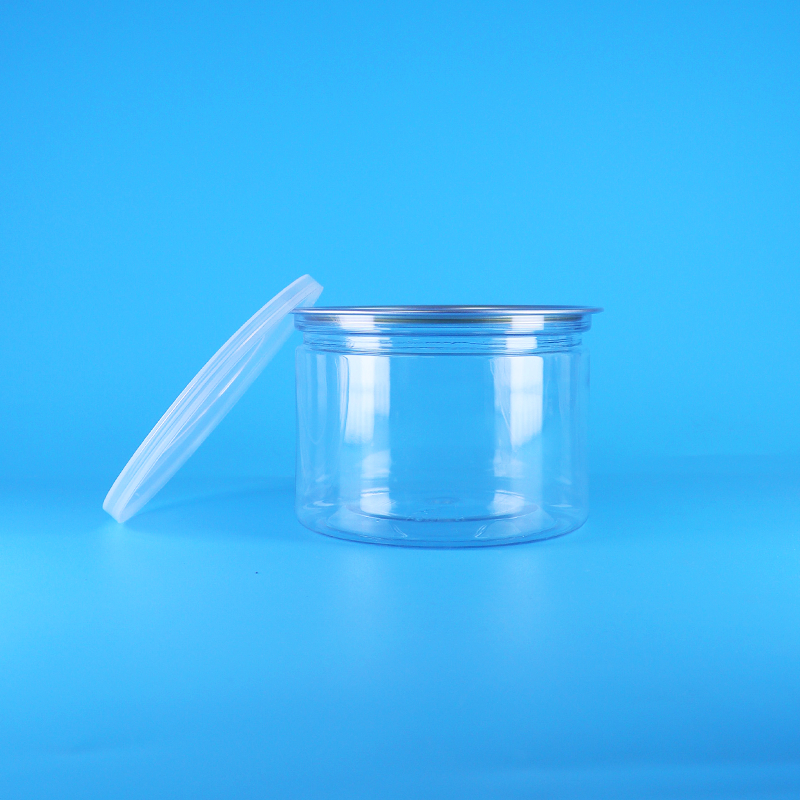 খাবার, ক্যান্ডি, কুকি, স্ন্যাক, চা টিনের প্যাকেজিং ক্যানের জন্য প্লাস্টিক পিইটি রাউন্ড ইজি ওপেন ঢাকনা