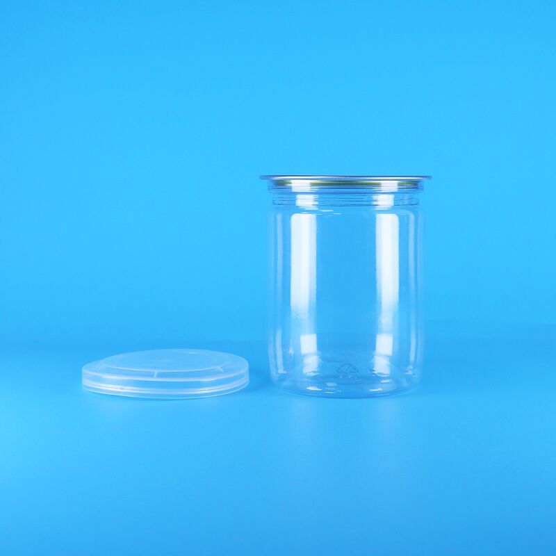 জৈব বন্য জঙ্গলের চিনাবাদাম শুকনো খাবার সহজে খোলা যায় এমন প্রান্তযুক্ত প্লাস্টিকের টিউব স্বচ্ছ PET পপকর্ন ক্যান