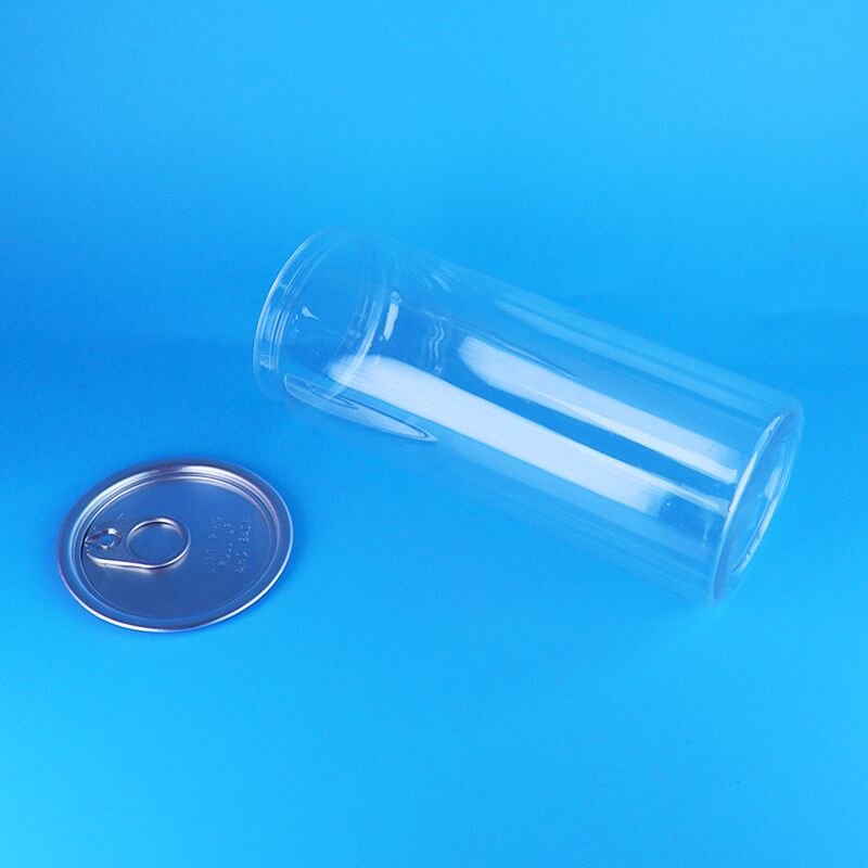 BPA মুক্ত পিইটি পানীয় ক্যান সহজে খোলা ঢাকনা এবং পানীয় এবং সোডা জন্য 520ml ক্ষমতা