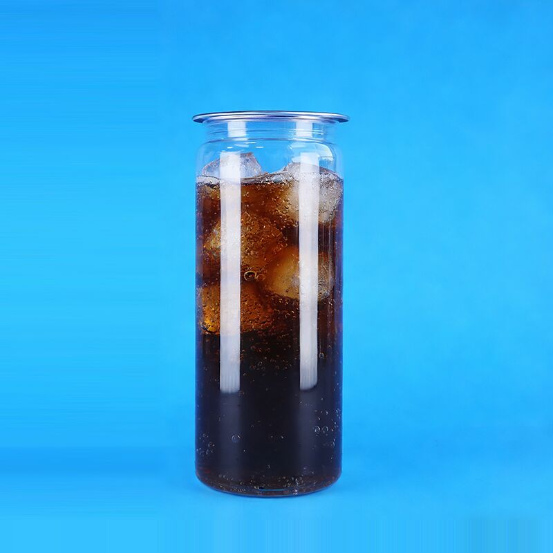 উচ্চ মানের ভাল সিলিং সহজ খোলা ঢাকনা পরিষ্কার পিইটি প্লাস্টিক পানীয় সোডা ক্যান