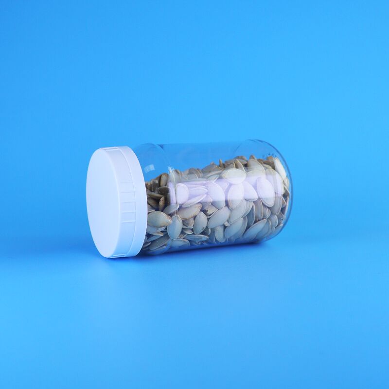 220 মিলি ক্লিয়ার পিইটি প্লাস্টিকের জার সাদা স্ক্রু ক্যাপ জন্য সালাদ জ্যাম খাদ্য প্যাকেজিং সমাধান