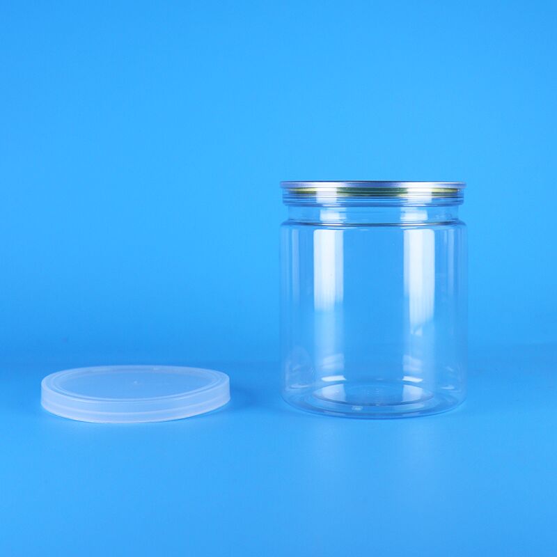 পপকর্ন এবং পিউরি আলু জন্য সহজ খোলা ঢাকনা সঙ্গে 250ml বায়ুরোধী পিইটি জার প্লাস্টিকের প্যাকেজিং জার