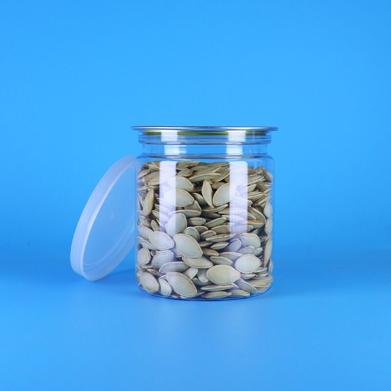 বায়ুরোধী 250 মিলি পিইটি সহজ খোলা ঢাকনা প্লাস্টিকের পিচ ক্যান হ্যাম মরিচ খাদ্য প্যাকেজিং সমাধান