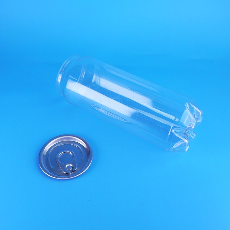 খাদ্য গ্রেড কাস্টম প্লাস্টিকের জার পিইটি প্লাস্টিকের সোডা মাইক সবুজ চা ক্যান সহজ খোলা ঢাকনা