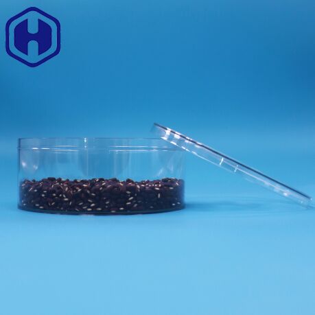 PET Wide Mouth Round PET Transparent Food Dried Food Storage Containers Clear Lids