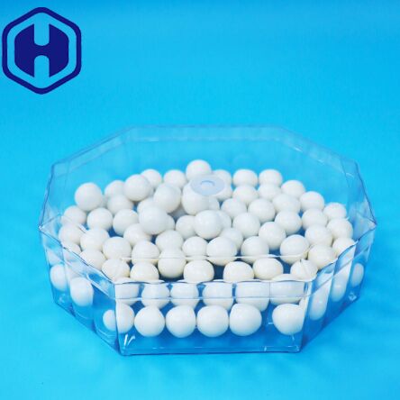 খালি শুকনো ফল মিষ্টি বাদাম কুকিজ পিইটি প্লাস্টিক অষ্টভুজ প্যাকেজিং বক্স খাদ্য গ্রেড