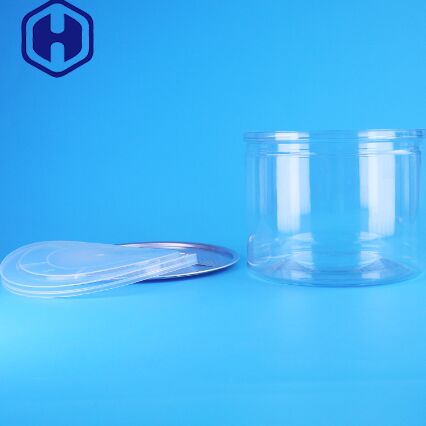 শুকনো ফল জন্য সহজ খোলা ঢাকনা সঙ্গে ভাল সিলিং স্পষ্ট পিইটি প্লাস্টিকের ক্যান