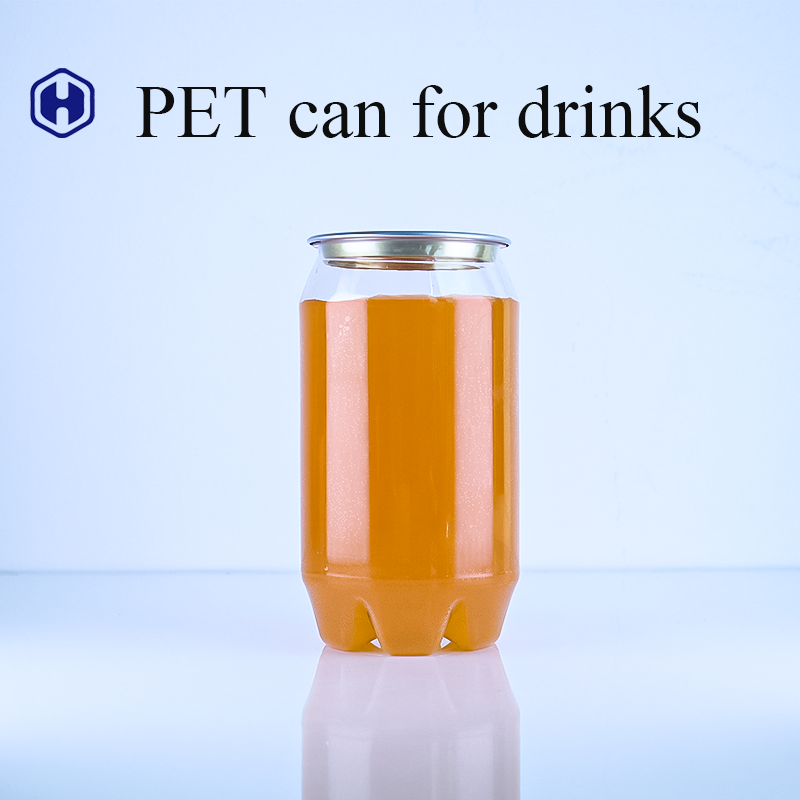 Custom Clear PET Plastic Cans For Carbonated Cold Drinks Soda Coffee Tea ODM Bulk Wholesale