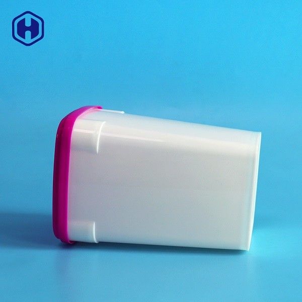 রঙিন idাকনা প্রিন্টিং লোগো সহ 23 ওস আইএমএল প্লাস্টিকের পাত্রে