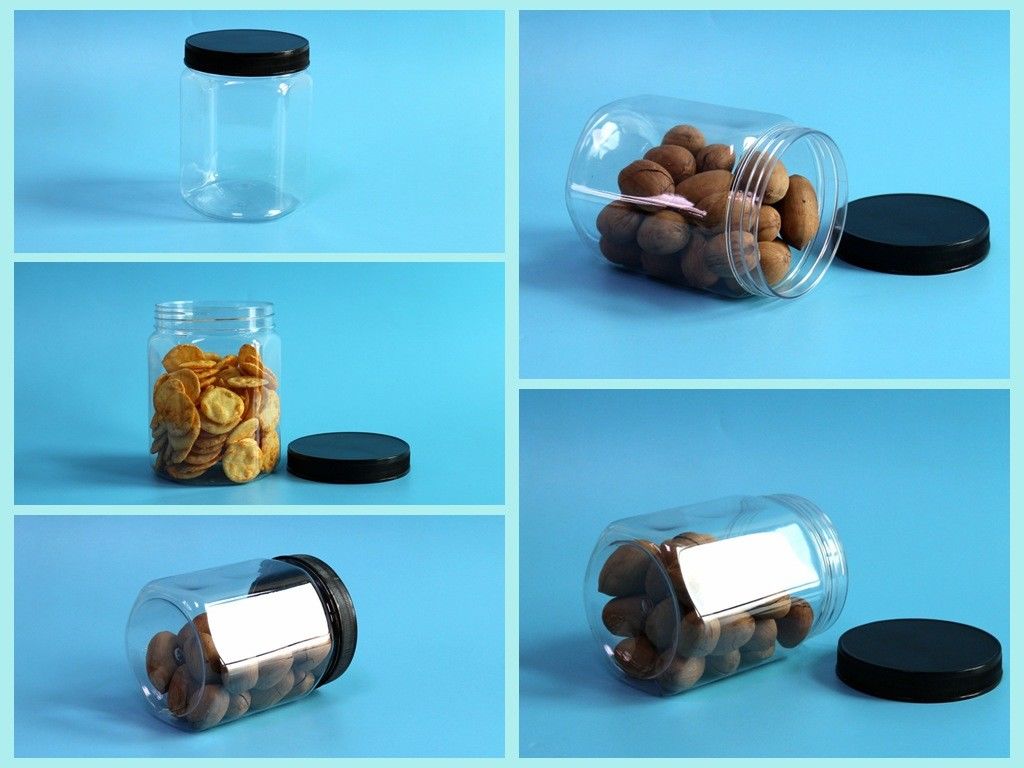 630ml 21.5oz হেক্সাগন প্লাস্টিক কন্টেইনার ওটমিল কর্নমিল ললিপপ ভেজি চিপস প্যাকেজিং