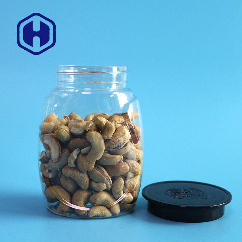 বিশেষ লবণ চিনির জন্য এয়ার টাইট খালি PET প্লাস্টিক জার 400ml 120mm উচ্চতা