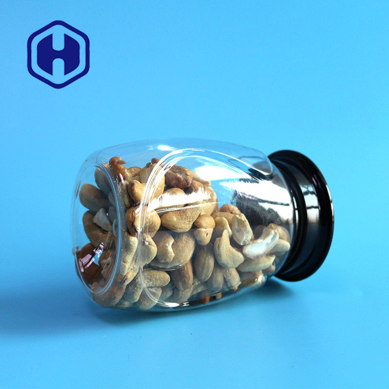 বিশেষ লবণ চিনির জন্য এয়ার টাইট খালি PET প্লাস্টিক জার 400ml 120mm উচ্চতা