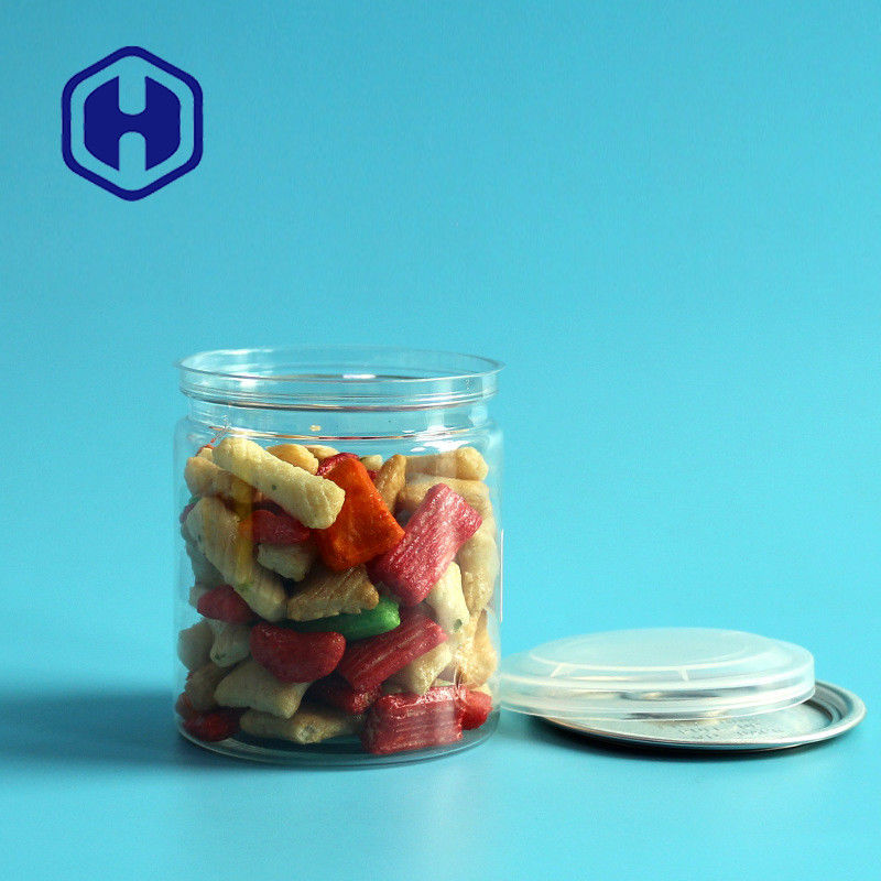 250ml 211 8.5oz ক্লিয়ার প্লাস্টিকের ক্যান উজ্জ্বল শুকনো শুয়োরের মাংস বিফ জার্কি প্যাকেজিং