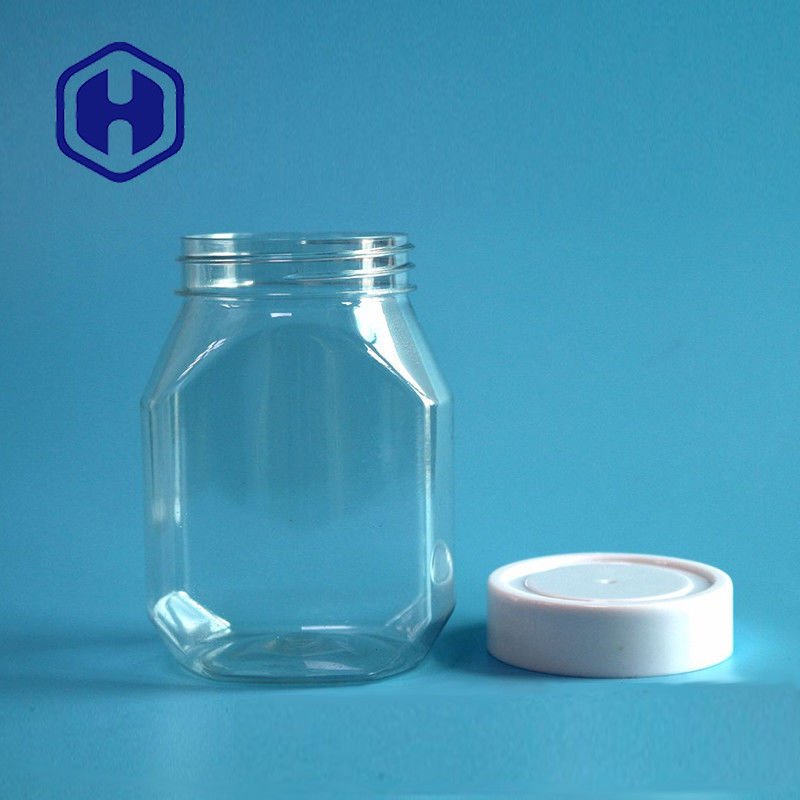 ননটক্সিক 390ml 13oz প্লাস্টিক পিনাট বাটার জার স্বচ্ছ রঙ