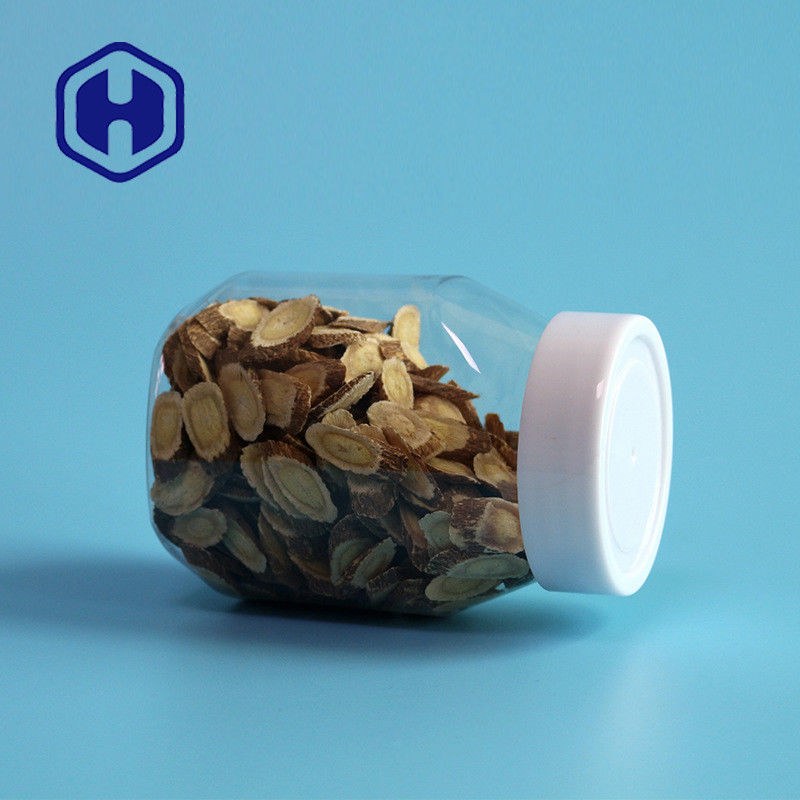 ননটক্সিক 390ml 13oz প্লাস্টিক পিনাট বাটার জার স্বচ্ছ রঙ