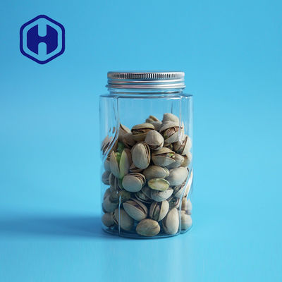 116mm উচ্চতা খালি প্লাস্টিক প্যাকেজিং জার 360ml গোলাকার অ্যালুমিনিয়াম স্ক্রু ক্যাপ