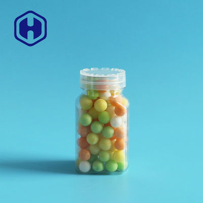 মিনি 100 মিলি প্লাস্টিক প্যাকেজিং জার জন্য চকোলেট বিনস মিষ্টি গ্রানুল ছোট স্কোয়ার