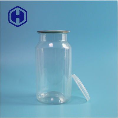 শুকনো খাবার এবং মশলা জন্য পরিষ্কার পিইটি প্লাস্টিকের ক্যান ফাঁস-প্রমাণ এবং সহজ খোলা নকশা সঙ্গে