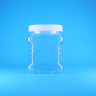 মিষ্টি বাদাম ফল ও শিশুদের খাবারের জন্য বর্গাকার এয়ারলেস পিইটি স্ক্রু ঢাকনাযুক্ত স্বচ্ছ প্লাস্টিকের জার