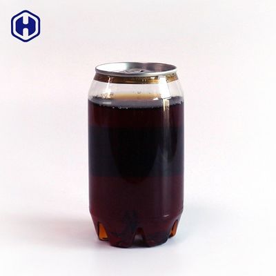310ml স্বচ্ছ PET সোডা লিকপ্রুফ পুনর্ব্যবহারযোগ্য প্লাস্টিক পানীয় পাত্র