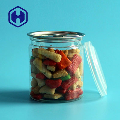 250ml 211 8.5oz ক্লিয়ার প্লাস্টিকের ক্যান উজ্জ্বল শুকনো শুয়োরের মাংস বিফ জার্কি প্যাকেজিং